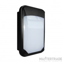 Eterna Bulkhead LED Wall Pack Colour Selectable 3000/4000/6000K IP65 17W 1500/1550/1530lm Black