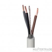 Amokabel 1.5mm 3 C&E White BS8436 Flexishield Cable 100M