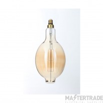 Forum A165 Amber Warm White Dimmable LED E27 Vintage Filament Lamp 6W 2000K