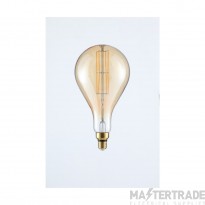 Forum BT180 Amber Warm White Dimmable LED E27 Vintage Filament Lamp 6W 2000K
