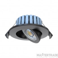 Forum SPA-41111-BLK Eden 7w LED Adjustable Firerated Downlight Black