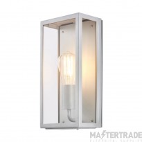 Forum Silver Zinc Minerva Outdoor E27 Box Lantern, 60W, IP44