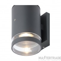 Forum Lens GU10 Up/Down Wall Light Photocell Anthracite
