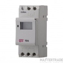 FuseBox TD1 16A 7 Day 1Channel Time Switch