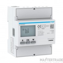 Hager Meter kWh 3 Phase Direct 4M MBUS MID 80A 60x92x72mm