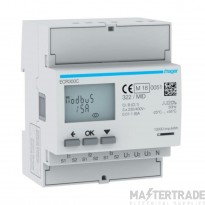 Hager Meter kWh 3 Phase Via 4M MODBUS MID 1-5A 60x90x72mm