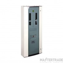 Hager Invicta 3 Distribution Board Hybrid TPN 2+16 Way c/w Glazed Door 250A 1400x465x165.5mm