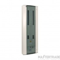 Hager Invicta Distribution Board Metered TPN Lighting/Power 8+6Way Dual Vertical 125A