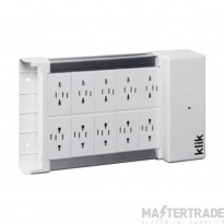 Hager Klik 4 Marshalling Box 10 Way 4P Lighting DistributionUnit 16A White