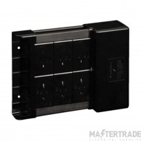 Hager Klik 4 Marshalling Box 6 Way 4P Lighting Distribution Unit 16A Black