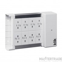 Hager Klik 4 Marshalling Box 8 Way 4P Lighting Distribution Unit 16A White
