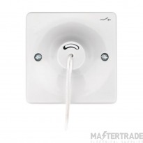 Hager Sollysta 10A Ceiling Switch TP Marked Isolator White