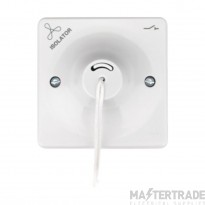 Hager Sollysta Ceiling Switch TP Marked Fan & Isolator 10A White