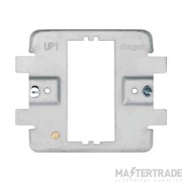 Hager Sollysta Grid Frame 1 Gang for Moulded/Decorative/Metalclad White