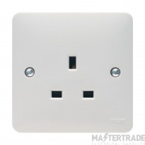 Hager Sollysta 1 Gang 13A Unswitched Socket Outlet White