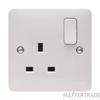 Hager Sollysta 1 Gang 13A DP Switched Socket White