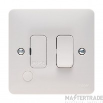 Hager Sollysta 13A DP Switched Fused Connection Unit White c/w Flex Outlet