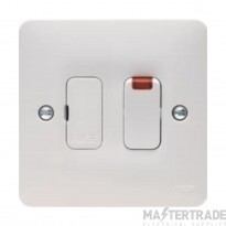 Hager Sollysta Connection Unit DP Switched Fused c/w LED Indicator Marked Boiler 13A White