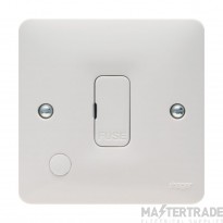 Hager Sollysta 13A Unswitched Fused Connection Unit White c/w Flex Outlet