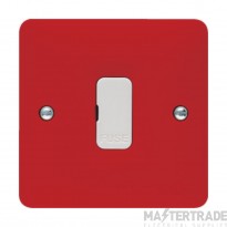 Hager Sollysta Connection Unit Unswitched Fused c/w White Fuse Cover 13A Red