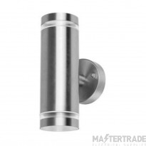 Integral LED ILDED041 Outdoor Stainless Steel Up And Down Wall Light Ip65 2Xgu10 Steel