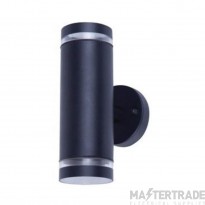 Integral LED ILDED042 Outdoor Stainless Steel Up And Down Wall Light Ip65 2Xgu10 Black