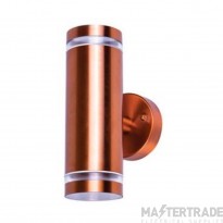 Integral LED ILDED043 Outdoor Stainless Steel Up And Down Wall Light Ip65 2Xgu10 Copper
