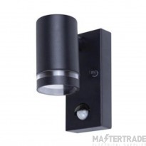 Integral LED ILDED045 Outdoor Stainless Steel Down Wall Light Pir Ip54 1Xgu10 Black