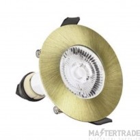 Integral LED ILDLFR70D045 Evofire Fire Rated Downlight 70Mm Cutout Ip65 Antique Brass Round +Gu10 Holder