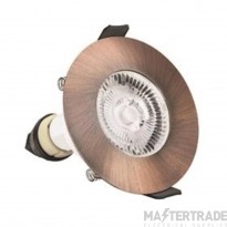 Integral LED ILDLFR70D047 Evofire Fire Rated Downlight 70Mm Cutout Ip65 Copper Round +Gu10 Holder