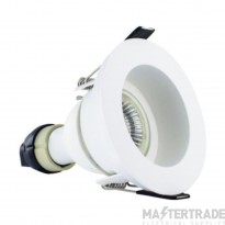 Integral Evofire Downlight Fire Rated Recessed Round LED IP65 c/w GU10 Holder 70mm White