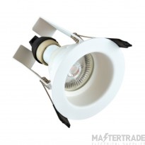 Integral Evofire Downlight Fire Rated Recessed Round LED IP65 c/w GU10 Holder & Insulation Guard 70mm White