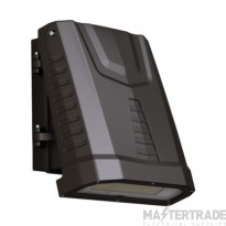 Integral Wall Light Adj O/Dr Capra LED c/w Sensor 120Deg Beam 4000K IP65 80W 8720lm Black