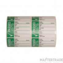 Write On Pass Test Large Self Adhesive Vinyl 42.5x32.5mm Pack=250