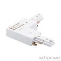 JCC Mainline Mains IP20 Adjustable Right-Angled/Straight Connector White