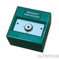 KAC The KAC K20SGS-12 is an Emergency Door Release Keyswitch call point. This is a 2 position call point in green which is supplied with a surface mounted backbox.