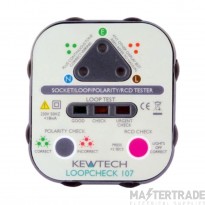 Kewtech Tester Socket Mains c/w Loop Check