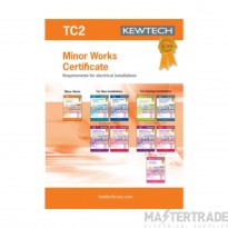 Kewtech Pad Minor Works Certificates (40 Sheets) A4