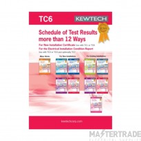 Kewtech Pad Schedule Test Results 3Ph Comm Use 3x12 Ways (80 Sheets) A4