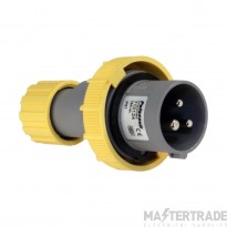 Lewden Multimax 2P+E 16A 110V IP67 Industrial Plug Yellow