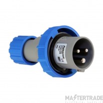 Lewden Multimax 2P+E 16A 230V IP67 Industrial Plug Blue