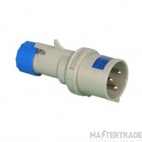 Lewden 2P+E 16A 230V IP44 Indsutrial Plug Blue