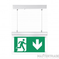 Lumineux Fontburn Emergency Hanging Exit Sign Self-Test 3W 6000K White