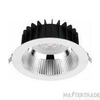 Lumineux Eyebrook LED Lens Downlight 13W 4000K UGR Semi-Specular 60D 4" White
