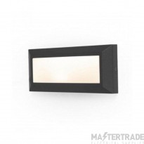 Lutec Helena Frame Outdoor LED Wall 1 Light Black