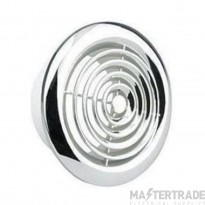 Manrose 100mm Internal Circular Grille Chrome