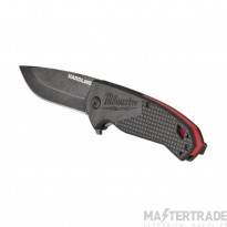 Milwaukee 48221994 Smooth Hardline Folding Knife Black