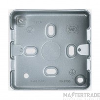 MK Grid Plus Box 1 & 2 Gang Surface 73x73x40mm Aluminium