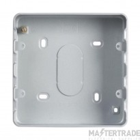 MK Grid Plus Box 6 & 8 Gang Surface c/w KO 4 x 20mm 25mm 40mm Aluminium