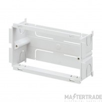 MK Prestige 3D Box 2 Gang for 3C Main Carrier White PVC